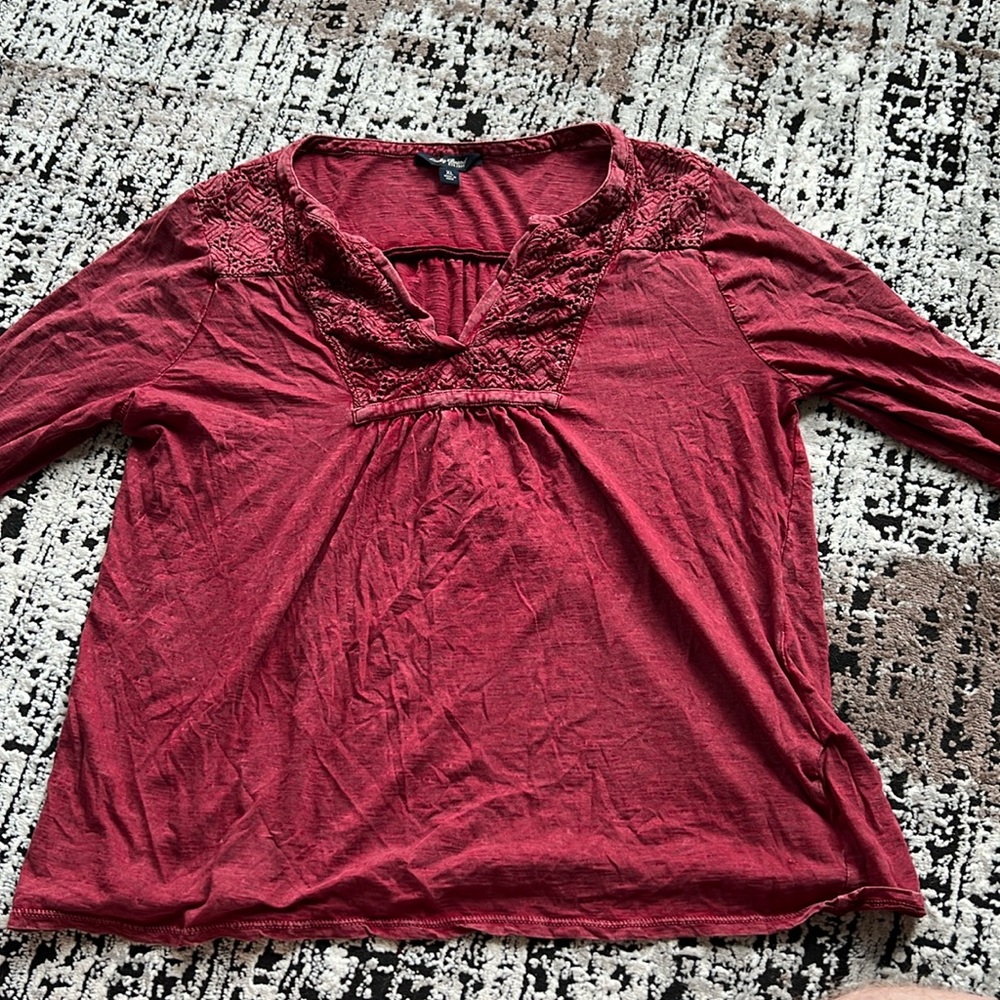 Lucky Brand Red Long Sleeve XL